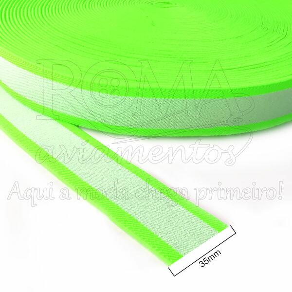 elastico listrado brancoverde fluor bb5